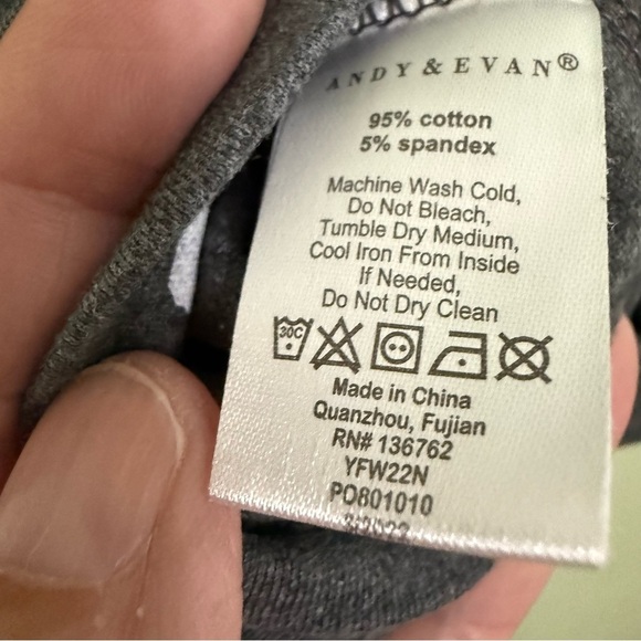 Andy & Evan Charcoal and Black splatter Hoodie sweatshirt - Picture 9 of 9